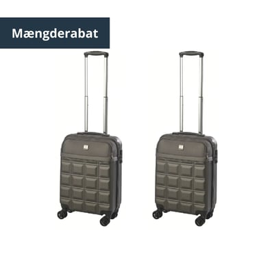 2 x Cabin Suitcase Singapore 20" - Grey